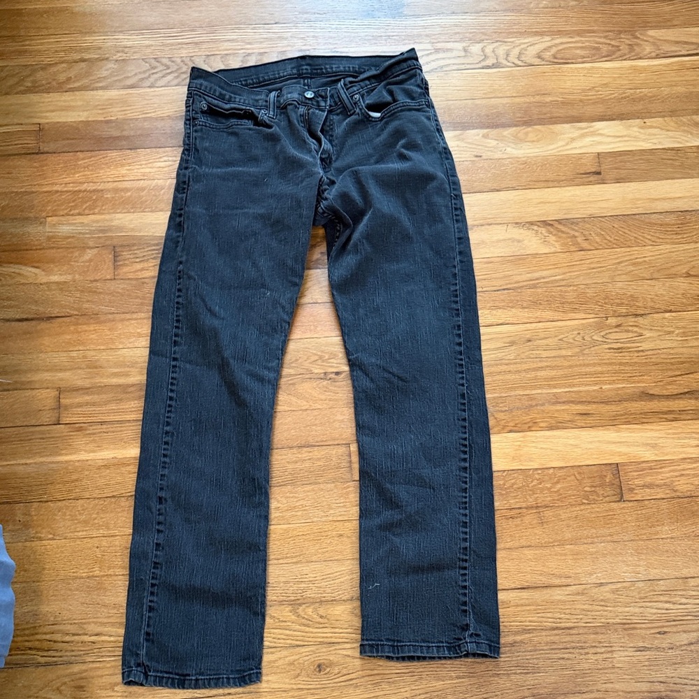 Levi's Men's Charcoal Straight Jeans